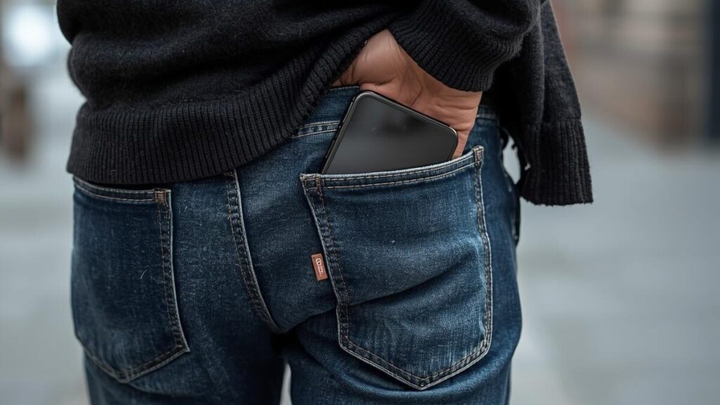 スマホをポケットにしまい、前を向いて歩き出す男性。マッチングアプリのメッセージのコツにある、脈なしと判断して潔く次に進む切り替えの姿勢。