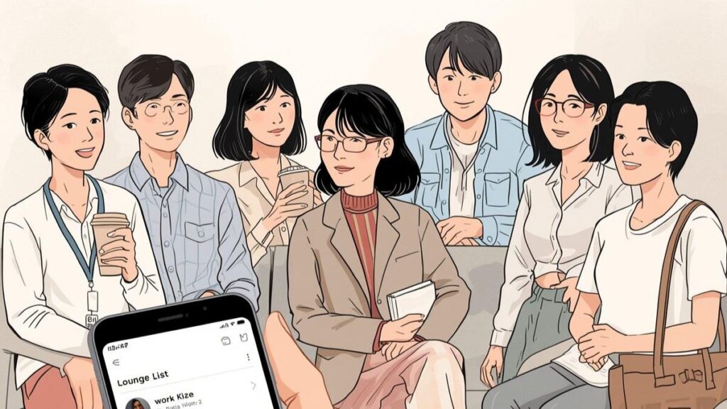 ワクワクメールのレビューに沿い、日本人の利用者層や女性の雰囲気を俯瞰して理解できるイメージ画像